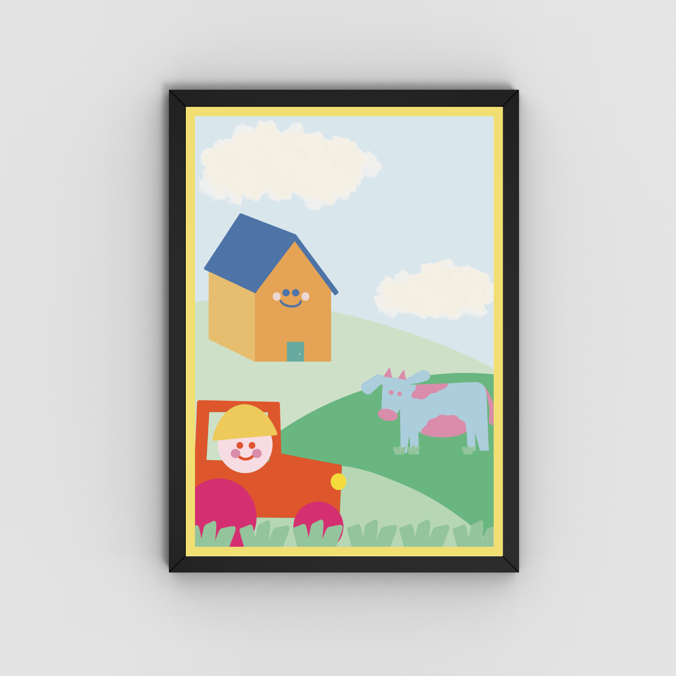 🚜 Happy Farm Drive 🐮🌾☁️