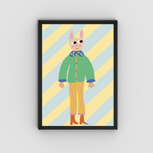 🐰 Dressed-Up Bunny 🌼👢